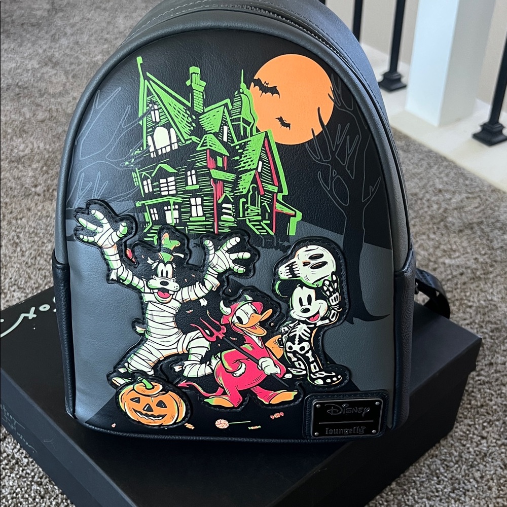 Disney Halloween Backpack with Spooky Characters